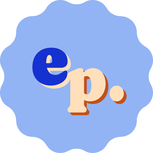 empreinte positive logo pastille bleu ciel
